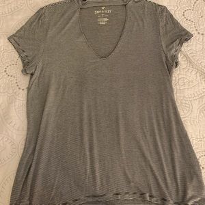 American Eagle Soft and Sexy V-Neck Cut Out Tee
